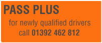 Pass Plus Driving Courses in Devon and Exeter run by ADTT Driving School